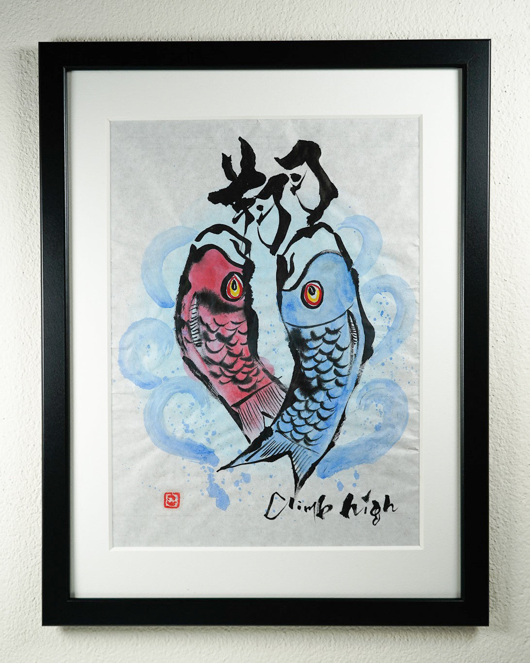 【kiss】　アクリル画　手書きの原画　ご自宅、お店に　現代アート love 愛し合う2人 アクリル原画 絵画 yoshmajorin 通販 18491103